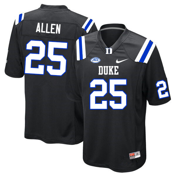 Duke Blue Devils #25 RaShawn Allen College Football Jerseys Sale-Black